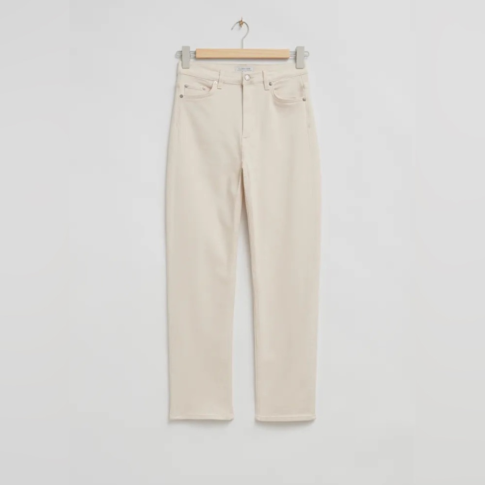 & Other Stories straight white jeans